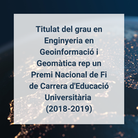 Titulat de l'EPSEB rep un Premi Nacional de Fi de Carrera d'Educació Universitària (2018-2019)