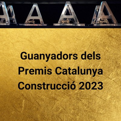 Titulada i professor de l’EPSEB guanyadors dels Premis Catalunya Construcció 2023