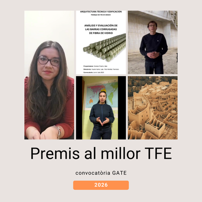 Premis al millor TFE convocatòria GATE 2026