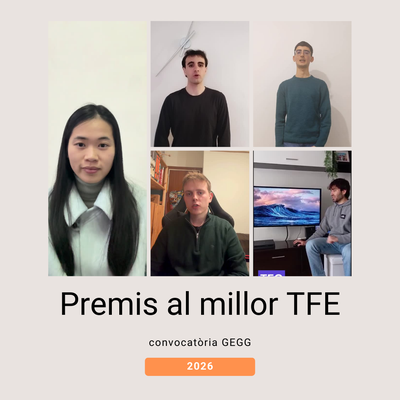 Premis al millor TFE convocatòria GEGG 2026
