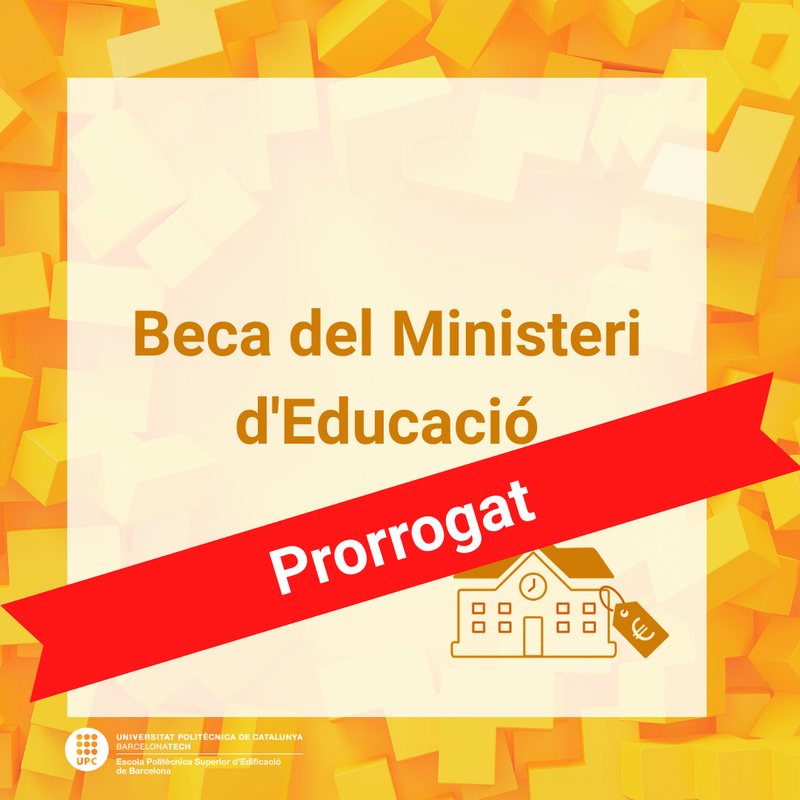 Prorrogat el termini per demanar la beca del Ministeri d'Educació 2025-2026