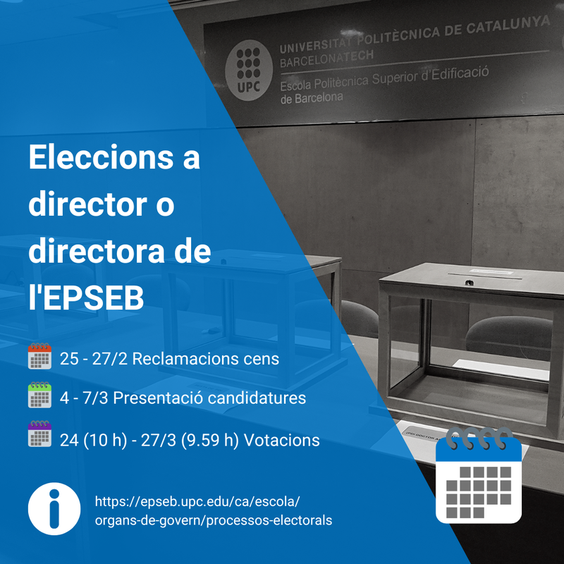 Eleccions a director o directora de l'EPSEB