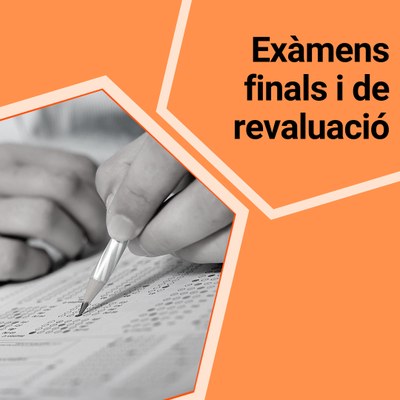 Calendari d'exàmens finals i de revaluació