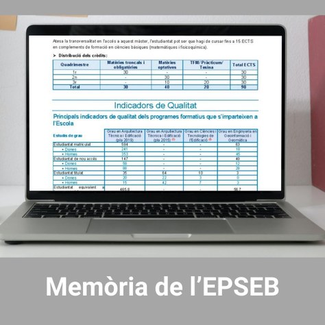 Publicada la Memòria de l’EPSEB 2020-2021
