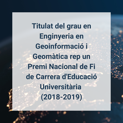 Titulat de l'EPSEB rep un Premi Nacional de Fi de Carrera d'Educació Universitària (2018-2019)