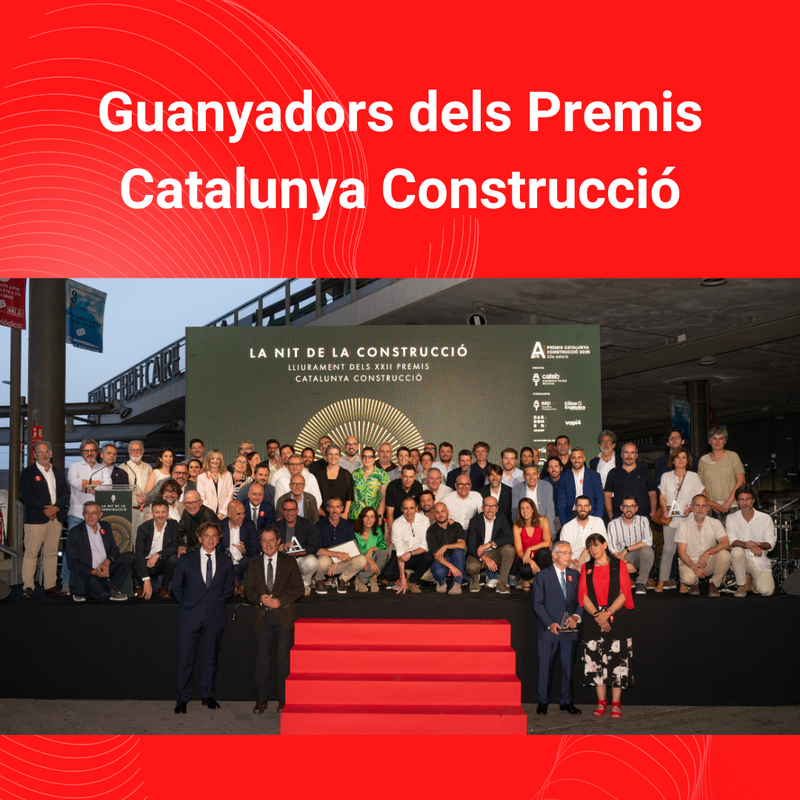Professorat de l’EPSEB entre els guanyadors dels Premis Catalunya Construcció 2025
