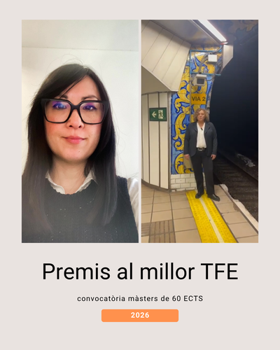 Premis al millor TFE convocatòria màsters de 60 ECTS 2026