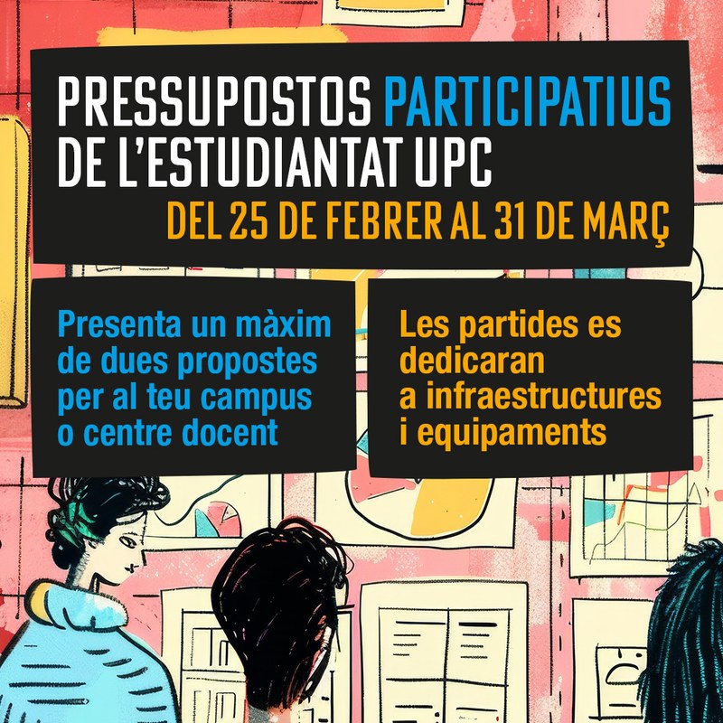 L’estudiantat de la UPC podrà proposar i votar projectes de millora en els campus i s’hi destinaran 103.000 euros