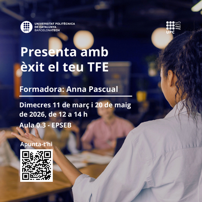 Taller: Presenta amb èxit el teu TFE