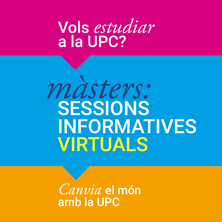 Sessió informativa dels màsters universitaris de l'EPSEB Virtuals