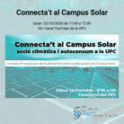 Jornada Connecta’t al Campus Solar. Acció climàtica i autoconsum a la UPC