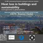 Oferta per participar al Blended Intensive Program "Pèrdues de calor als edificis i sostenibilitat"