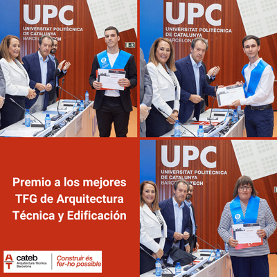 Premio a los mejores TFG de Arquitectura Técnica y Edificación