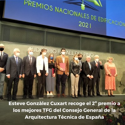 Esteve Gonzàlez Cuxart recoge premio CGATE