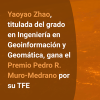 Yaoyao Zhao, titulada de la EPSEB, gana el Premio Pedro R. Muro-Medrano con su TFE