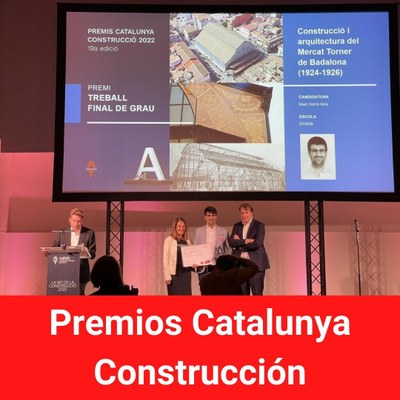 Titulado del EPSEB ganador del premio Catalunya Construcción 2022 al mejor TFG