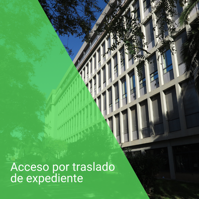 Acceso por traslado de expediente a las titulaciones de grado - curso 2024-2025 - 2º cuatrimestre