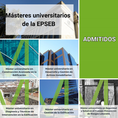 Admisión a los estudios de máster - curso 2025-2026 - 1º cuatrimestre