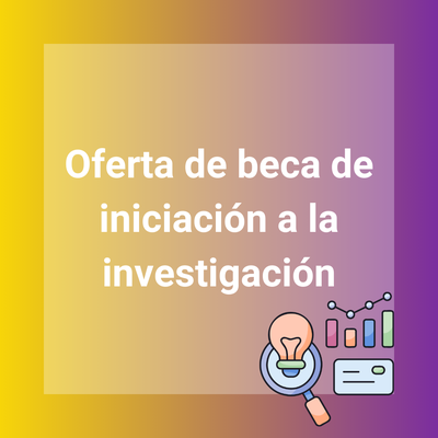 Oferta de beca de apoyo al GRIC