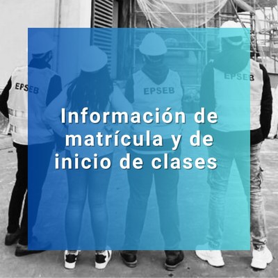 Evaluación del cuatrimestre actual e información de la matrícula del próximo cuatrimestre