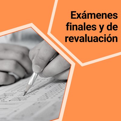 Calendario de exámenes finales y de revaluación