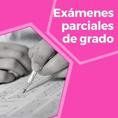 Calendario de exámenes parciales - curso 2024-2025 - 1º cuatrimestre