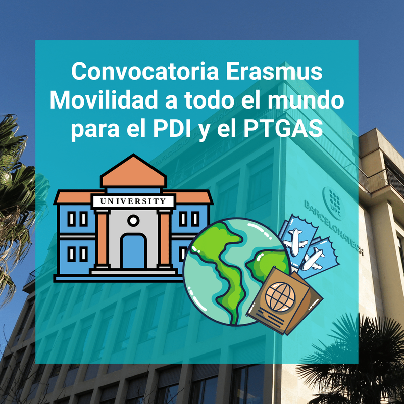 Convocatoria Erasmus de Movilidad en todo el mundo para el PDI y el PTGAS