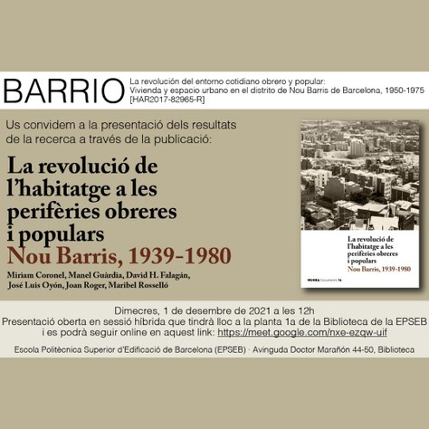 La revolución de la vivienda en las periferias obreras y populares. Nou Barris, 1939-1980