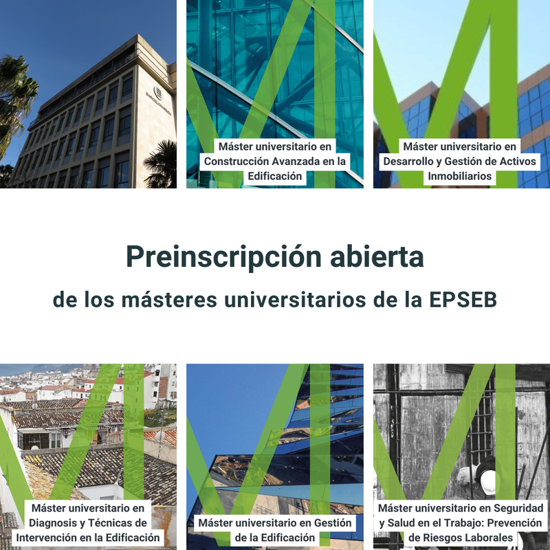 Preinscripción abierta a los másteres universitarios impartidos en la EPSEB