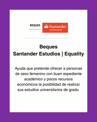 Santander Estudios Equality