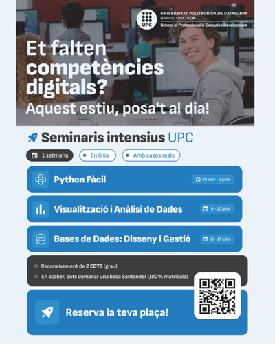 Seminarios en Python y análisis de datos para estudiantado UPC